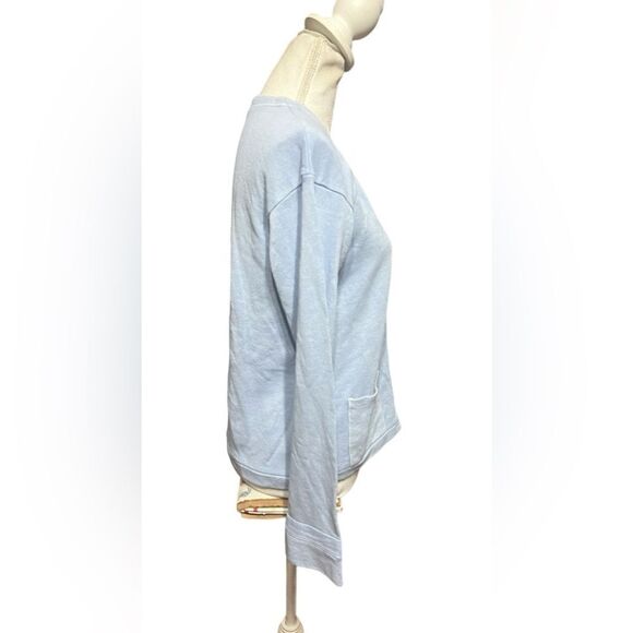 Poetry Hemp & Organic Cotton Chambray Blue Jersey Jacket - Picture 3 of 6